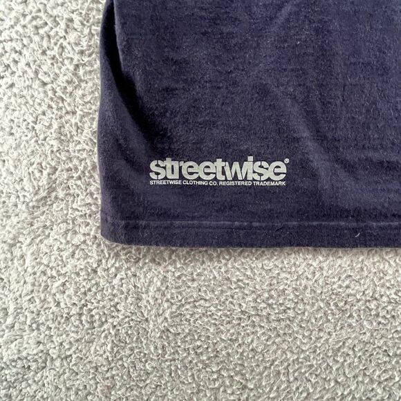 Streetwise Clothing Cali Script T-Shirt in navy Streetwear mens XL - Picture 7 of 14